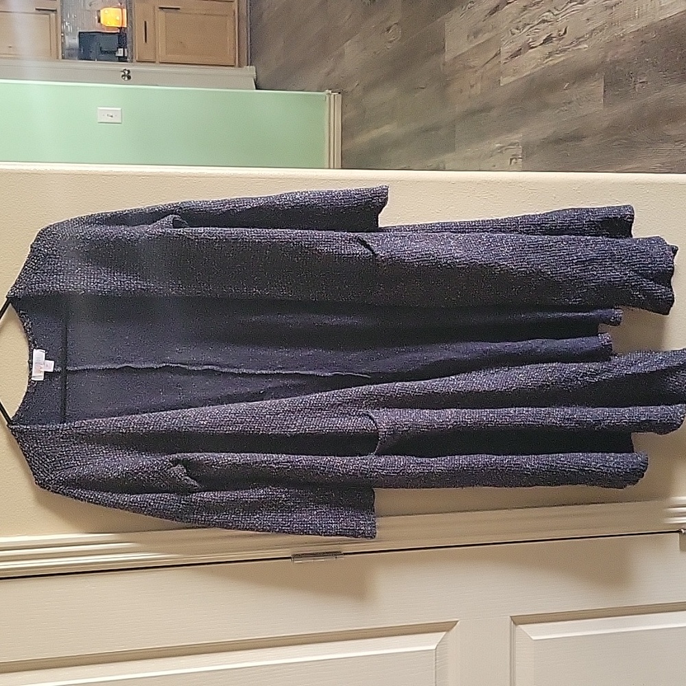 Navy with yellow, blue and red Duster size medium